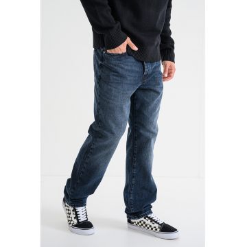 Blugi relaxed-fit cu nasturi
