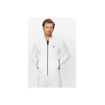 Bluza barbati -  303083816 - Poliester/Viscoza - Alb
