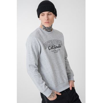 Bluza de trening regular-fit cu decolteu la baza gatului Makoto
