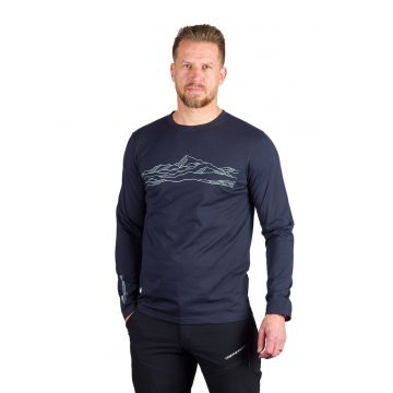 Bluza slim fit de bumbac organic cu imprimeu grafic