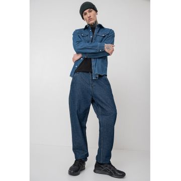 Camasa din denim cu buzunare cu clapa