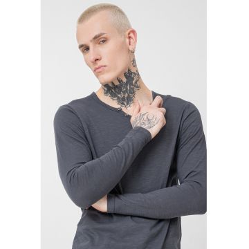 Jack&Jones - Bluza henley slim-fit de bumbac