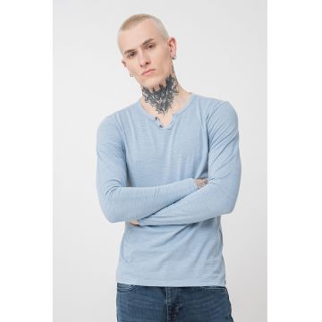 Jack&Jones - Bluza henley slim-fit de bumbac
