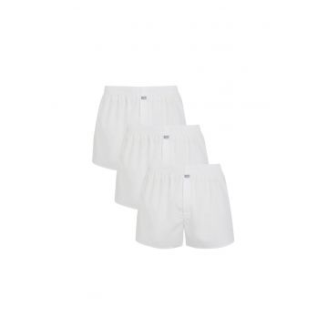 Jockey - Set de boxeri din bumbac cu detaliu cu logo - 3 perechi