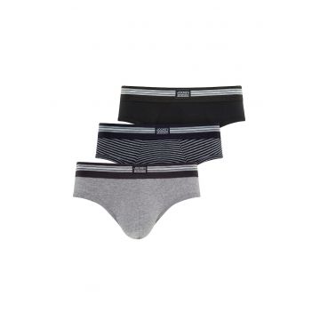 Jockey - Set de chiloti din bumbac cu banda logo in talie - 3 perechi