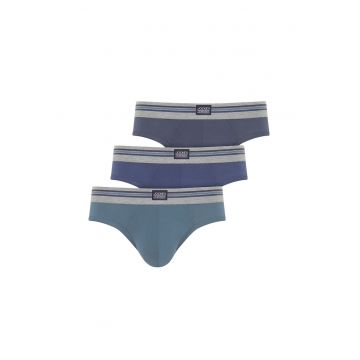 Jockey - Set de chiloti din bumbac cu banda logo in talie - 3 perechi