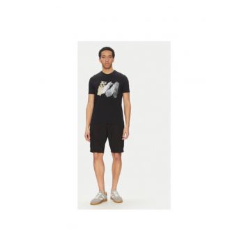 Pantaloni scurti barbati  25414025 - Bumbac - Negru