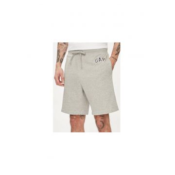 Pantaloni scurti barbati -  304143410 - Bumbac - Gri