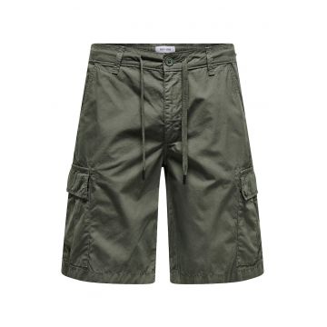 Pantaloni scurti barbati  Sons - 22029214 - Bumbac - Verde