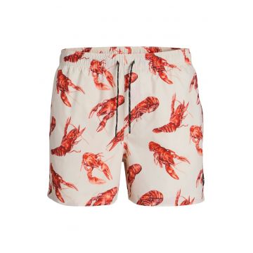 Pantaloni scurti de baie barbati  12272809 - Poliester reciclat/Poliester - Bej