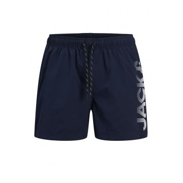 Pantaloni scurti de baie barbati  12275129 - Poliester reciclat/Poliester - Bleumarin