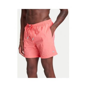 Pantaloni scurti de baie barbati  5YLF6X00V - Nylon - Rosu - Rosu