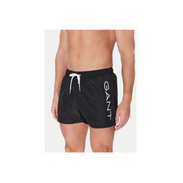 Pantaloni scurti de baie barbati  920006200 - Poliester reciclat - Negru