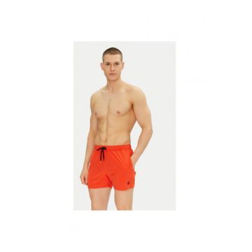 Pantaloni scurti de baie barbati  DW1222M-RIPO20 - Poliester - Rosu