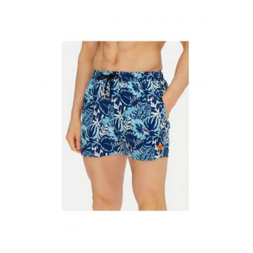 Pantaloni scurti de baie barbati  DW1222M-SIPO20 - Poliester - Albastru