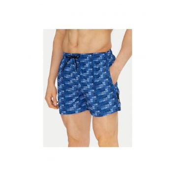 Pantaloni scurti de baie barbati Ea7 Emporio Armani - 7M000510 AF13059 - Poliester - Albastru