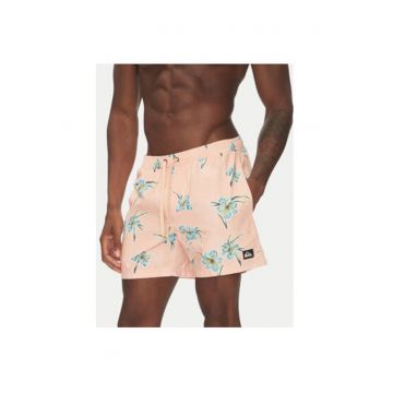 Pantaloni scurti de baie barbati  EQYJV04121 - Poliester - Portocaliu