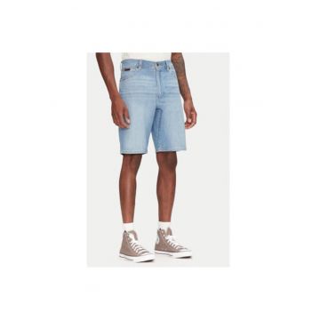 Pantaloni scurti din denim barbati  112362508 - Bumbac/Poliester - Albastru