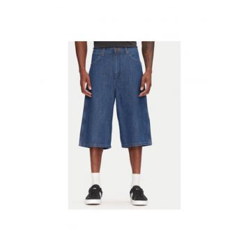 Pantaloni scurti din denim barbati  112362550 - Bumbac - Albastru