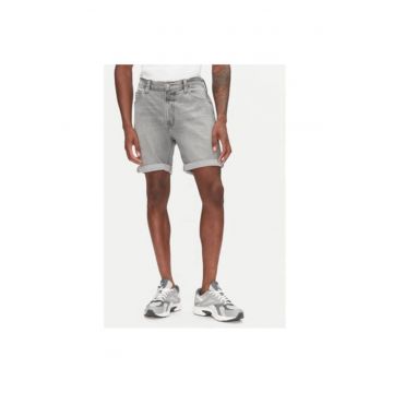Pantaloni scurti din denim barbati  112363904 - Bumbac - Gri