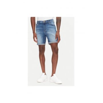 Pantaloni scurti din denim barbati  112363925 - Bumbac - Albastru