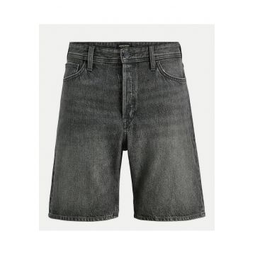 Pantaloni scurti din denim barbati  12269533 - Bumbac - Negru