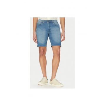 Pantaloni scurti din denim barbati  20718125 - Bumbac - Albastru