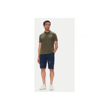 Pantaloni scurti din denim barbati  251BE252CT3507 - Bumbac - Bleumarin