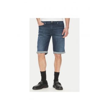 Pantaloni scurti din denim barbati  265820 552833 - Bumbac - Bleumarin