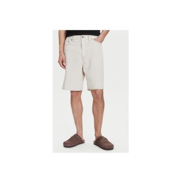 Pantaloni scurti din denim barbati  781609-00 - Bumbac/Lyocell - Bej