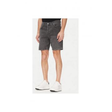 Pantaloni scurti din denim barbati  A2M10084 - Bumbac organic - Gri