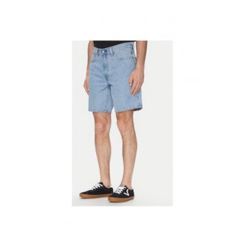 Pantaloni scurti din denim barbati  A8461-0015 - Bumbac - Albastru