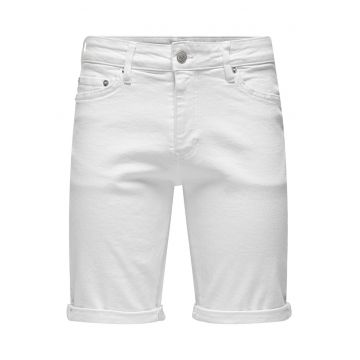 Pantaloni scurti din denim barbati  Sons - 22029297 - Bumbac - Alb