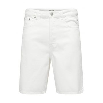 Pantaloni scurti din denim barbati  Sons - 22031662 - Bumbac - Alb