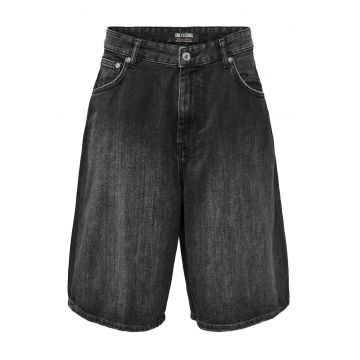Pantaloni scurti din denim barbati  Sons - 22032957 - Bumbac - Negru