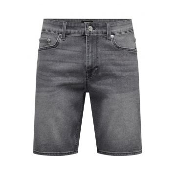 Pantaloni scurti din denim barbati  Sons - 22034527 - Bumbac/Poliester - Gri
