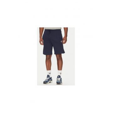 Pantaloni scurti sport barbati  100217147 - Bumbac/Poliester - Bleumarin