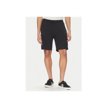 Pantaloni scurti sport barbati  20718382 - Bumbac/Poliester - Negru - Negru
