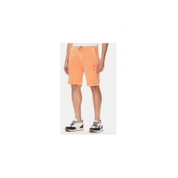 Pantaloni scurti sport barbati  251BF016F583 - Bumbac - Portocaliu