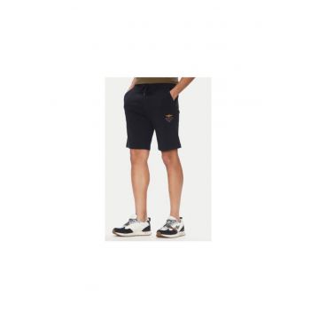 Pantaloni scurti sport barbati  251BF017F459 - Bumbac/Elastan - Bleumarin