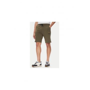 Pantaloni scurti sport barbati  251BF017F459 - Bumbac/Elastan - Kaki