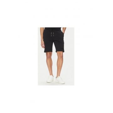 Pantaloni scurti sport barbati  25411850 - Bumbac/Nylon - Negru