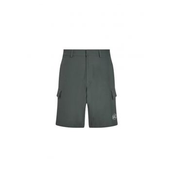 Pantaloni scurti sport barbati Ea7 Emporio Armani - 7M000196 AF13554 - Poliester/Elastan - Gri
