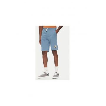 Pantaloni scurti sport barbati  EQYFB03395 - Bumbac/Poliester - Albastru
