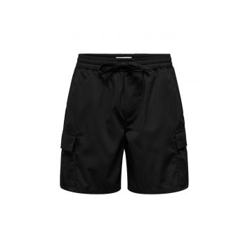 Pantaloni scurti sport barbati  Sons - 22034462 - Bumbac/Poliester - Negru