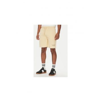 Pantaloni scurti sport barbati  UMP25007BE - Bumbac/Poliester - Bej
