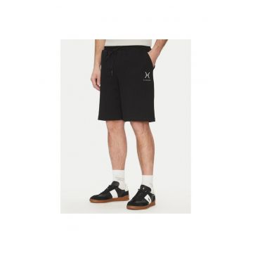 Pantaloni scurti sport barbati  UMP25276BE - Bumbac - Negru - Negru