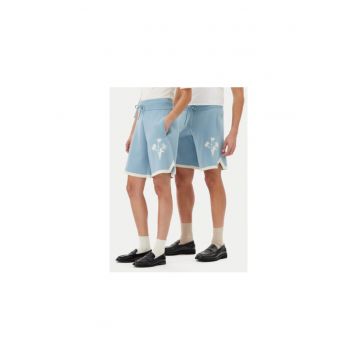 Pantaloni scurti sport unisex  91199859980 - Viscoza/Poliester - Albastru