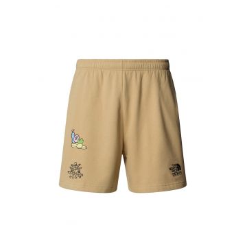 Pantaloni scurti sport unisex  NF0A8C2XLK51 - Bumbac - Bej