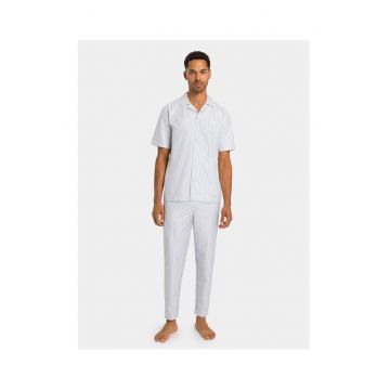 Pijama barbati -  303703417 - Bumbac - Alb - Alb